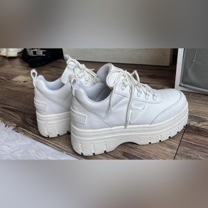 Windsor Smith White Platform Gym Shoes